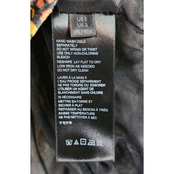 Free People Skirt Womens Small Multicolor Gigi Floral Ruched Boho Velvet Mini - Picture 10 of 10